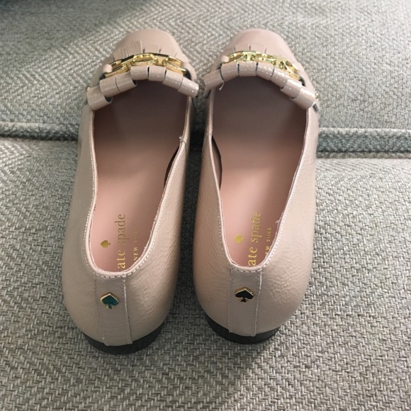 Kate Spade Karen Tuxedo Leather  Loafer Blush 7.5 - Picture 8 of 8